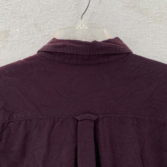 Carbon 2 Cobalt Shirt Mens Large Burgundy‎ Long Sleeve Button Up Maroon - Picture 8 of 13